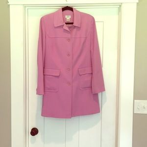 LOFT Lilac Wool Trench Coat